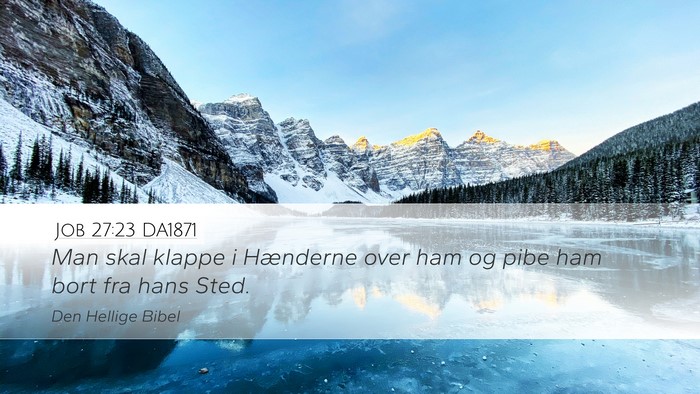 Job 27:23 DA1871 Bible Verse Image