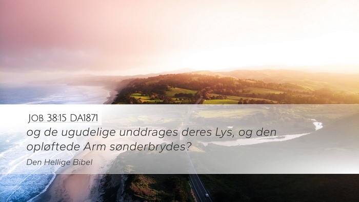 Job 38:15 DA1871 Bible Verse Image