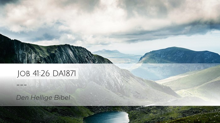 Job 41:26 DA1871 Bible Verse Image