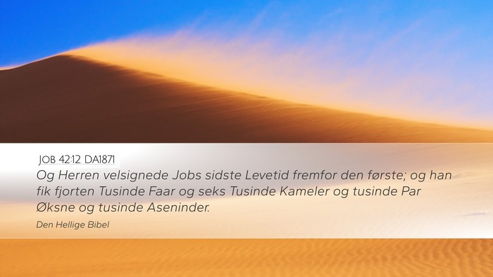 Job 42:12 DA1871 Bible Verse Image