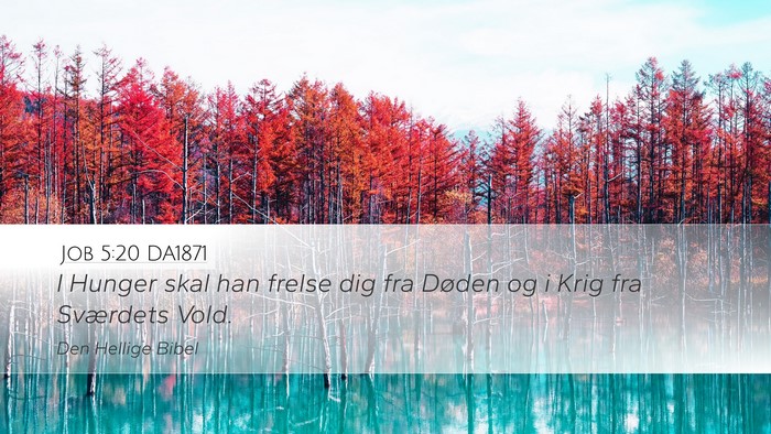 Job 5:20 DA1871 Bible Verse Image