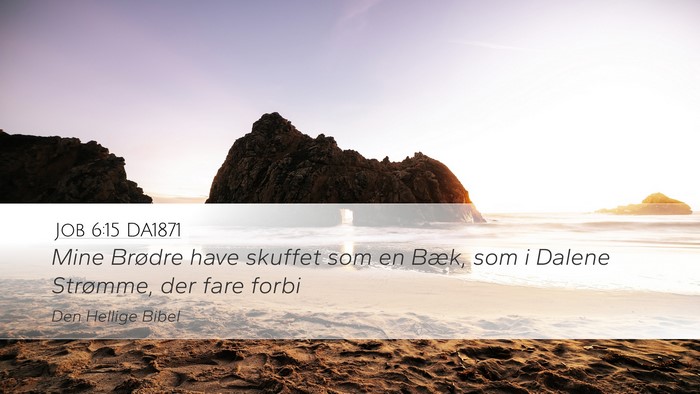 Job 6:15 DA1871 Bible Verse Image