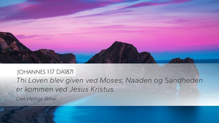 Johannes 1:17 DA1871 Bible Verse Image