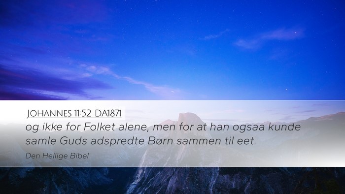 Johannes 11:52 DA1871 Bible Verse Image