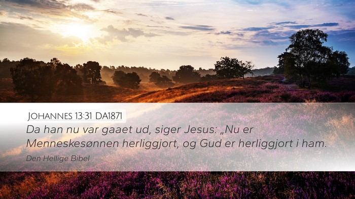 Johannes 13:31 DA1871 Bible Verse Image