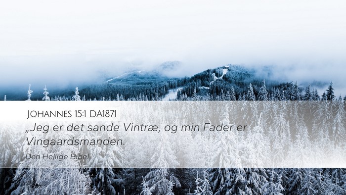Johannes 15:1 DA1871 Bible Verse Image
