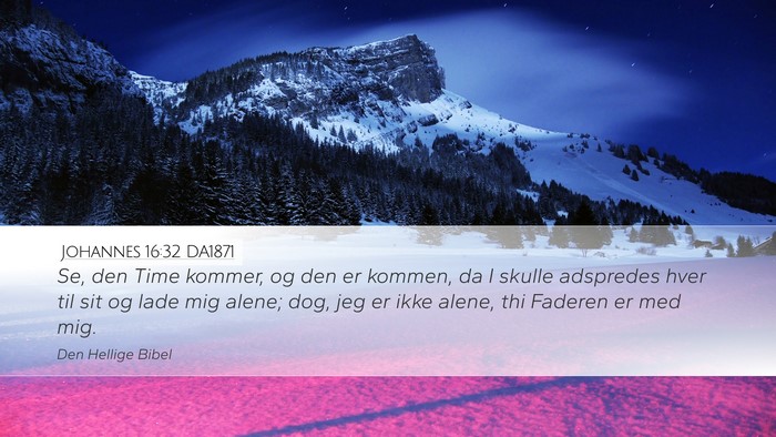 Johannes 16:32 DA1871 Bible Verse Image