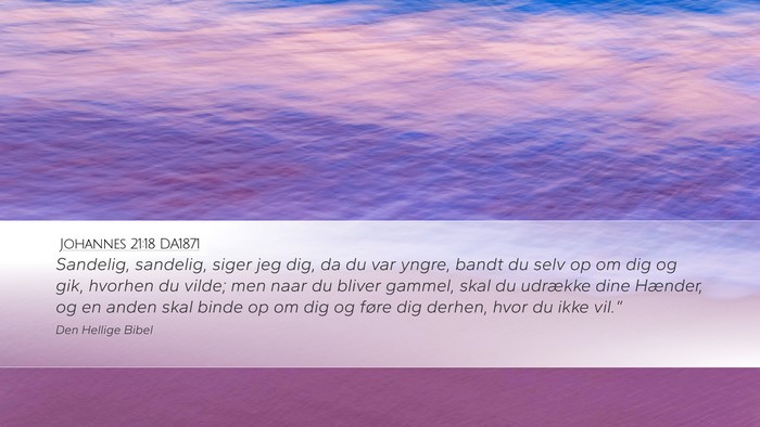 Johannes 21:18 DA1871 Bible Verse Image
