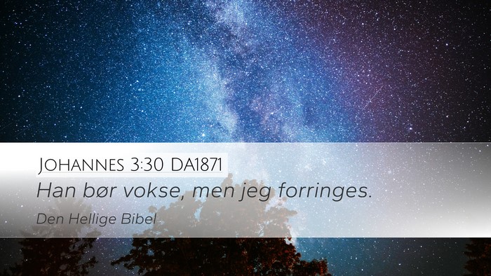 Johannes 3:30 DA1871 Bible Verse Image