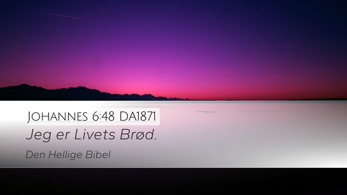 Johannes 6:48 DA1871 Bible Verse Image