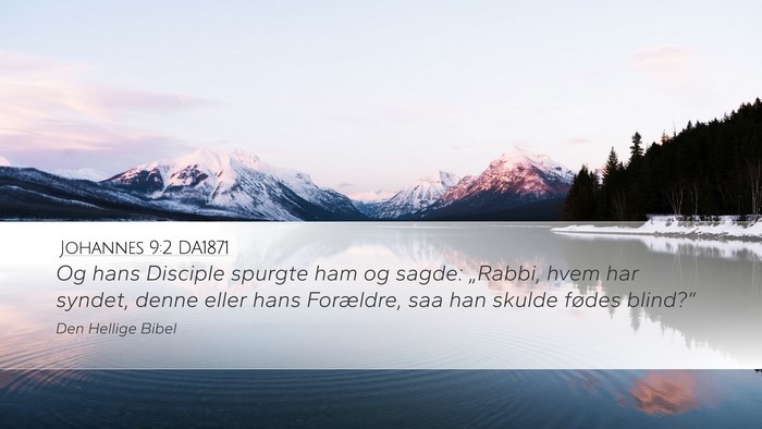 Johannes 9:2 DA1871 Bible Verse Image