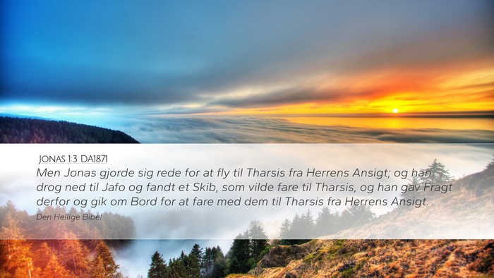 Jonas 1:3 DA1871 Bible Verse Image