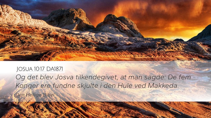 Josua 10:17 DA1871 Bible Verse Image
