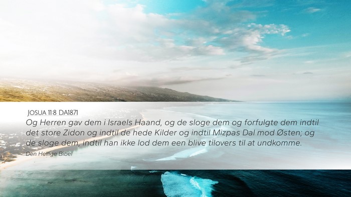 Josua 11:8 DA1871 Bible Verse Image