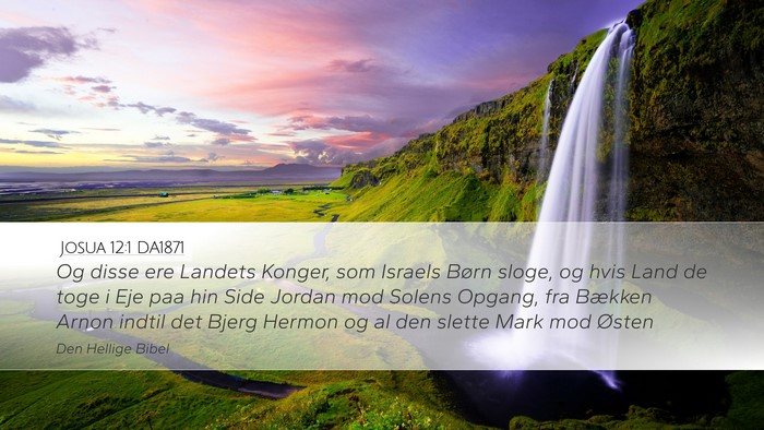 Josua 12:1 DA1871 Bible Verse Image