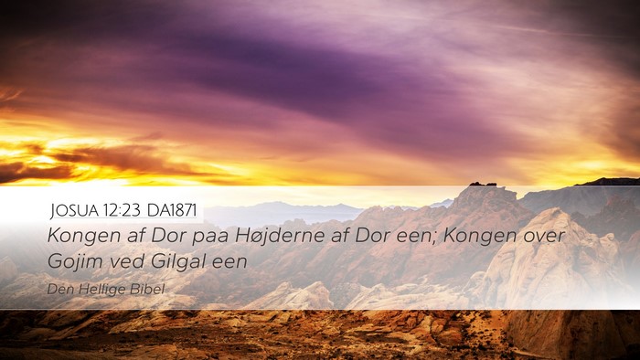 Josua 12:23 DA1871 Bible Verse Image