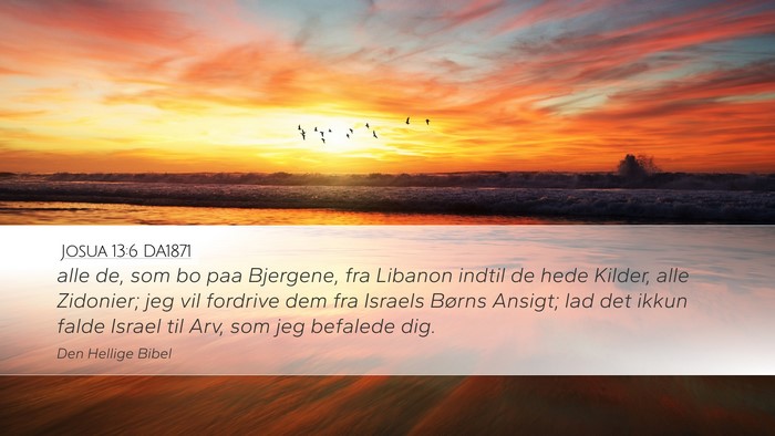 Josua 13:6 DA1871 Bible Verse Image