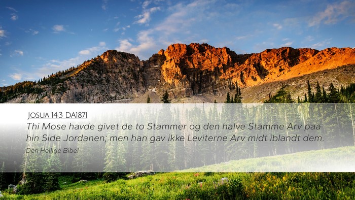 Josua 14:3 DA1871 Bible Verse Image
