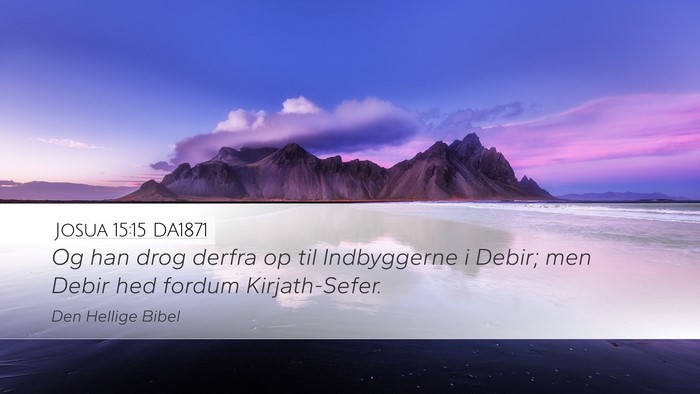 Josua 15:15 DA1871 Bible Verse Image