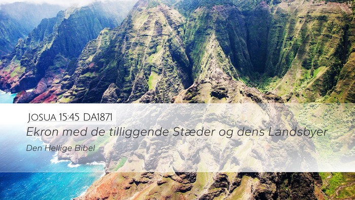 Josua 15:45 DA1871 Bible Verse Image