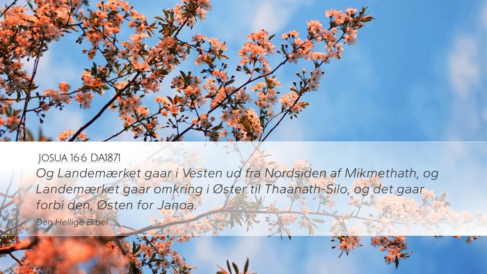 Josua 16:6 DA1871 Bible Verse Image