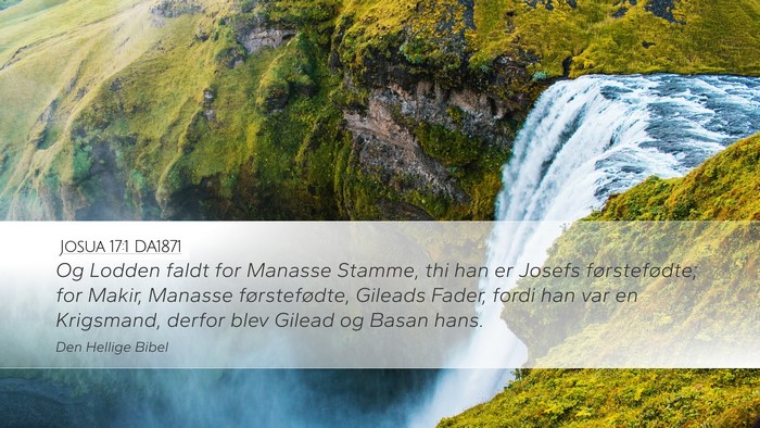 Josua 17:1 DA1871 Bible Verse Image
