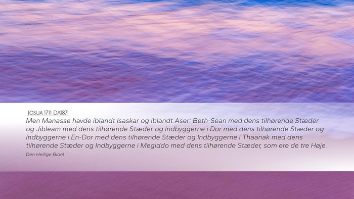 Josua 17:11 DA1871 Bible Verse Image