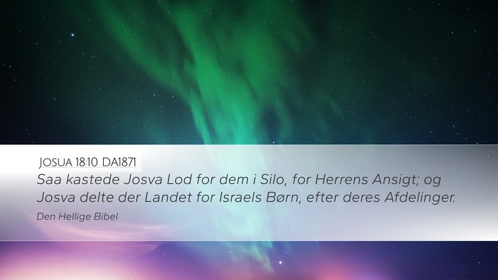 Josua 18:10 DA1871 Bible Verse Image
