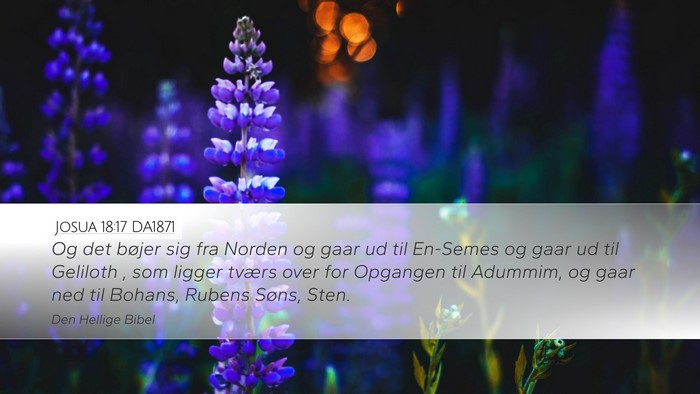Josua 18:17 DA1871 Bible Verse Image