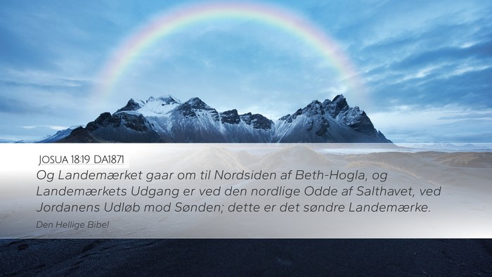 Josua 18:19 DA1871 Bible Verse Image