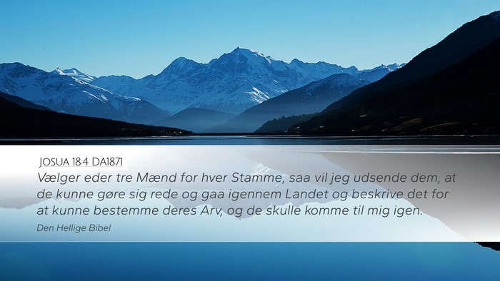 Josua 18:4 DA1871 Bible Verse Image