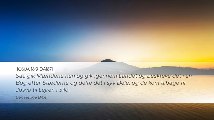 Josua 18:9 DA1871 Bible Verse Image