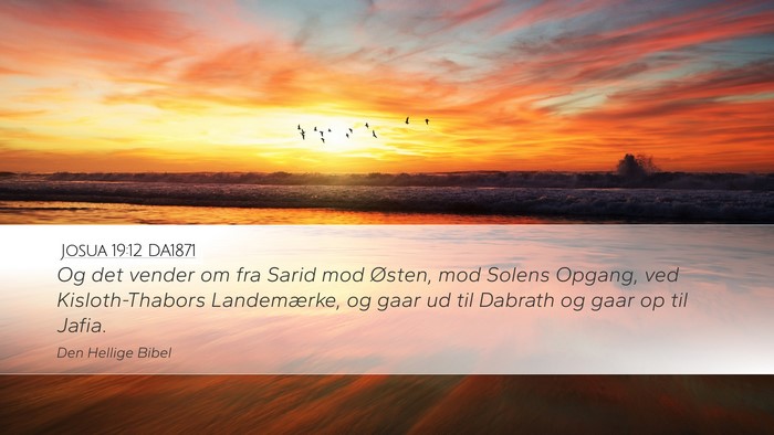 Josua 19:12 DA1871 Bible Verse Image