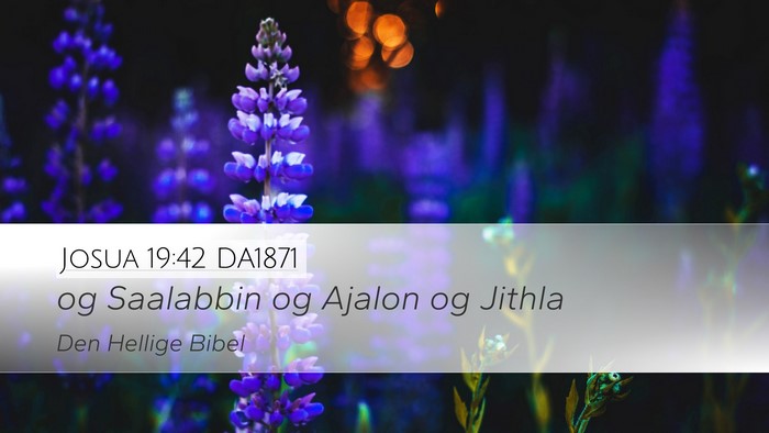 Josua 19:42 DA1871 Bible Verse Image