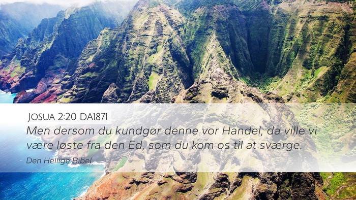 Josua 2:20 DA1871 Bible Verse Image