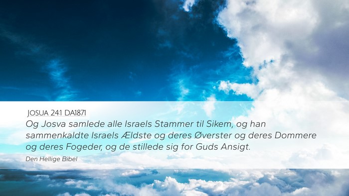 Josua 24:1 DA1871 Bible Verse Image
