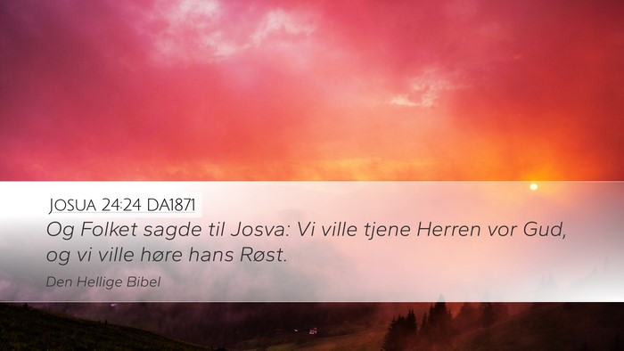 Josua 24:24 DA1871 Bible Verse Image