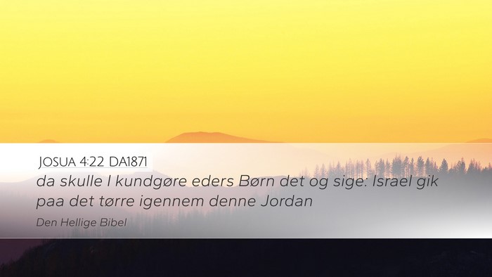 Josua 4:22 DA1871 Bible Verse Image