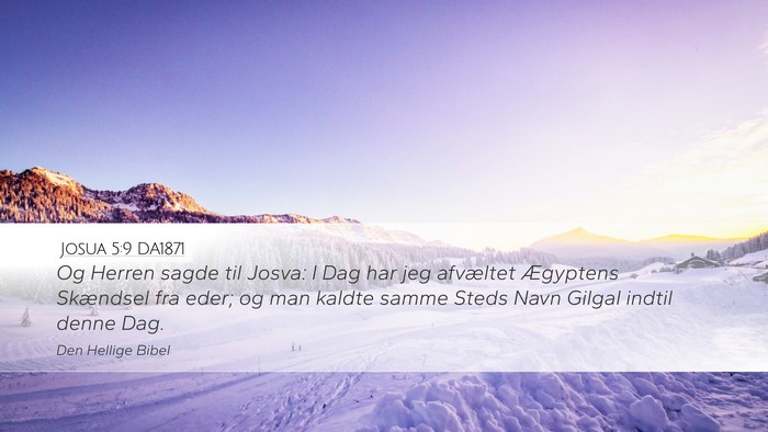 Josua 5:9 DA1871 Bible Verse Image