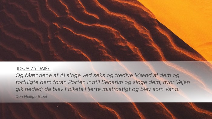 Josua 7:5 DA1871 Bible Verse Image