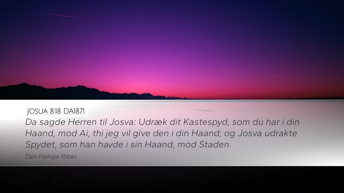 Josua 8:18 DA1871 Bible Verse Image