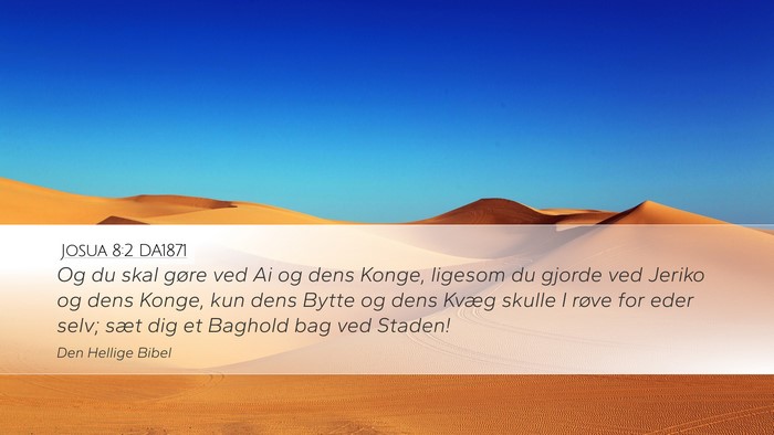 Josua 8:2 DA1871 Bible Verse Image