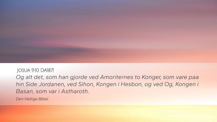Josua 9:10 DA1871 Bible Verse Image