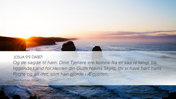 Josua 9:9 DA1871 Bible Verse Image