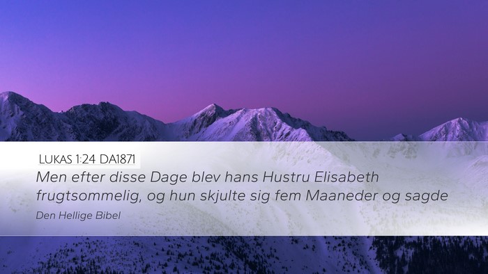 Lukas 1:24 DA1871 Bible Verse Image