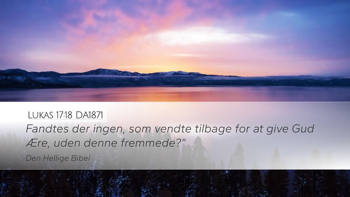 Lukas 17:18 DA1871 Bible Verse Image