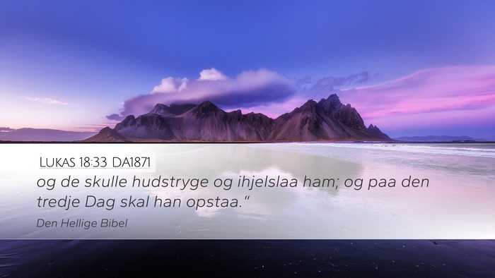 Lukas 18:33 DA1871 Bible Verse Image