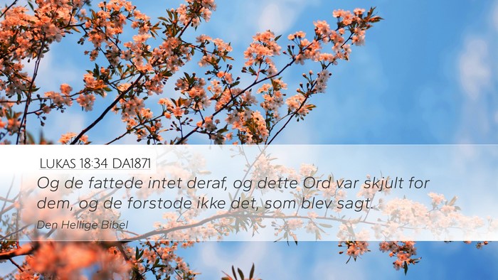 Lukas 18:34 DA1871 Bible Verse Image