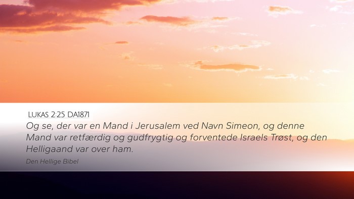 Lukas 2:25 DA1871 Bible Verse Image