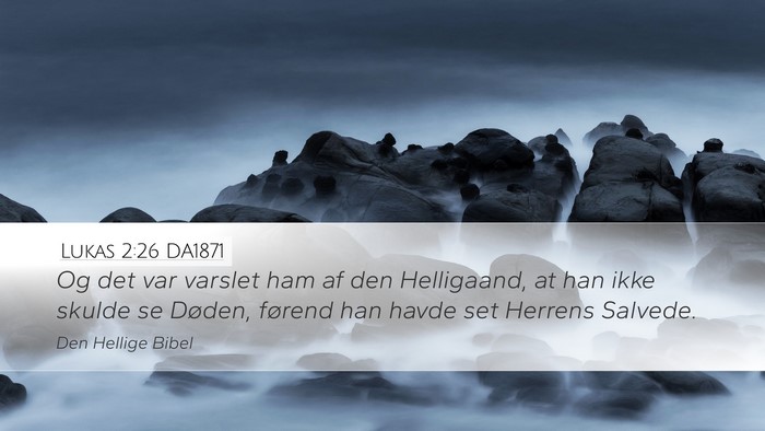 Lukas 2:26 DA1871 Bible Verse Image